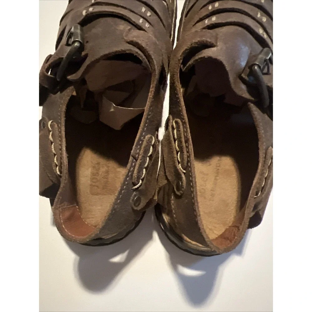 Josef Seibel mens Size 42 river sandals Brown 205693 Closed‎ Toe Leather